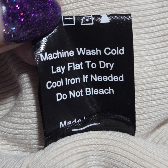 POL Womens Boho Ribbed Crochet Trim Contrast Racerback Tank Top Size Large - Picture 2 of 6